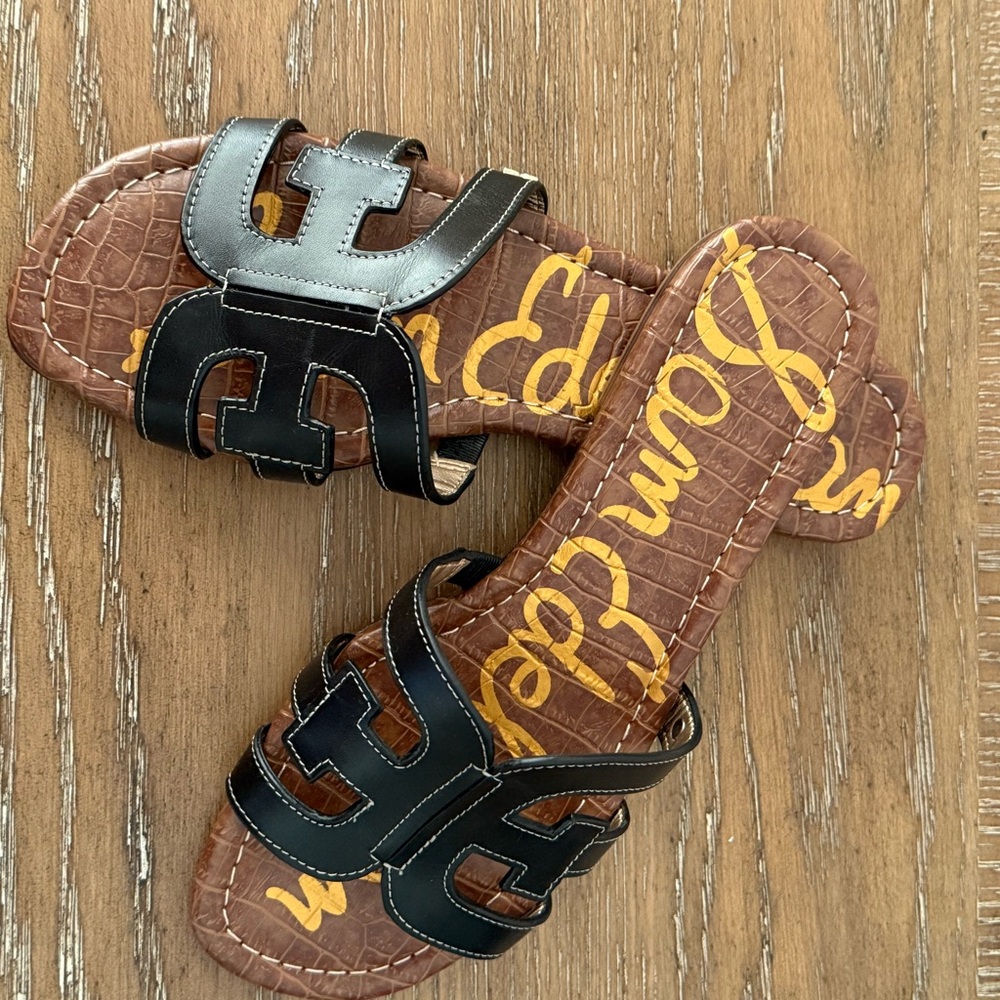 Sam Edelman Black and Brown Sandals